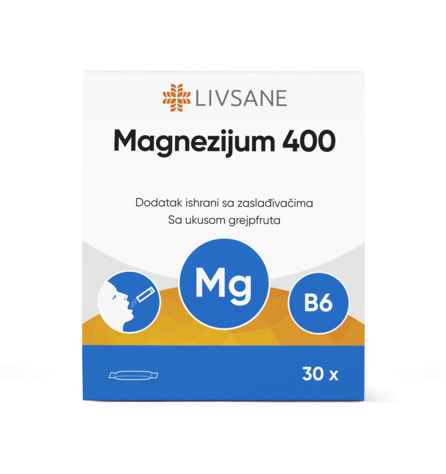 Magnezijum 400 Direkt Stick, 30 kesica Livsane